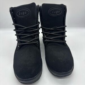 Lugz Classic Black Boots men’s Sz us9.5